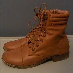 Tan booties
